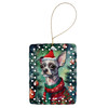 Chinese Crested Christmas Porcelain Ornament DAC3424 product image at NuMercy