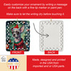 Chinese Crested Christmas Porcelain Ornament DAC3424 product image at NuMercy 3