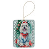Maltese Christmas Porcelain Ornament DAC3518 product image at NuMercy