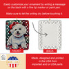 Bichon Frise Christmas Porcelain Ornament DAC3370 product image at NuMercy 3