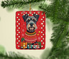 Schnauzer Holiday Christmas Porcelain Ornament product image at NuMercy 2