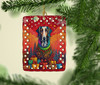 Borzoi Russian Wolfhound Holiday Christmas Porcelain Ornament product image at NuMercy 2
