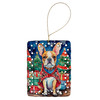 French Bulldog Christmas Porcelain Ornament DAC3461 product image at NuMercy