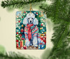Poodle Christmas Porcelain Ornament DAC3583 product image at NuMercy 2