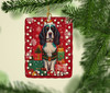 English Springer Spaniel Holiday Christmas Porcelain Ornament product image at NuMercy 2