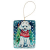 Poodle Christmas Porcelain Ornament DAC3579 product image at NuMercy