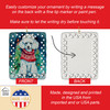 Poodle Christmas Porcelain Ornament DAC3579 product image at NuMercy 3