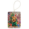 Airedale Terrier Christmas Porcelain Ornament DAC3323 product image at NuMercy