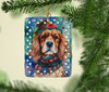 Cavalier Spaniel Christmas Porcelain Ornament DAC3415 product image at NuMercy 2