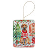 Redbone Coonhound Christmas Porcelain Ornament DAC3603 product image at NuMercy