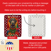 Irish Wolfhound Holiday Christmas Porcelain Ornament product image at NuMercy 3