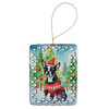 Boston Terrier Christmas Porcelain Ornament DAC3387 product image at NuMercy
