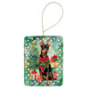 Miniature Pinscher Christmas Porcelain Ornament DAC3527 product image at NuMercy
