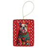 English Bulldog Holiday Christmas Porcelain Ornament DAC3080 product image at NuMercy