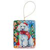 Poodle Christmas Porcelain Ornament DAC3576 product image at NuMercy