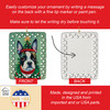 Boston Terrier Christmas Porcelain Ornament DAC3386 product image at NuMercy 3