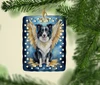 Border Collie My Angel Porcelain Christmas Ornament product image at NuMercy 2