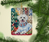 Maltese Christmas Porcelain Ornament DAC3517 product image at NuMercy 2