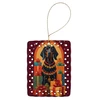 Black and Tan Coonhound Holiday Christmas Porcelain Ornament product image at NuMercy