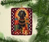 Black and Tan Coonhound Holiday Christmas Porcelain Ornament product image at NuMercy 2