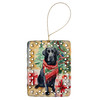 Black Labrador Retriever Christmas Porcelain Ornament DAC3500 product image at NuMercy
