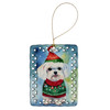 Maltese Christmas Porcelain Ornament DAC3520 product image at NuMercy