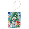 Bichon Frise Christmas Porcelain Ornament DAC3369 product image at NuMercy