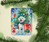 Bichon Frise Christmas Porcelain Ornament DAC3369 product image at NuMercy 2