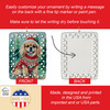 Tibetan Spaniel Christmas Porcelain Ornament DAC3670 product image at NuMercy 3