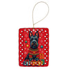 Scottish Terrier Holiday Christmas Porcelain Ornament product image at NuMercy