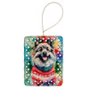 Keeshond Christmas Porcelain Ornament DAC3489 product image at NuMercy