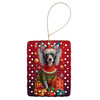 Chinese Crested Holiday Christmas Porcelain Ornament DAC3103 product image at NuMercy