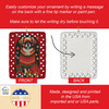 Tibetan Spaniel Holiday Christmas Porcelain Ornament product image at NuMercy 3