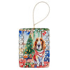 Basset Hound Christmas Porcelain Ornament DAC3348 product image at NuMercy
