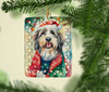 Bearded Collie Christmas Porcelain Ornament DAC3352 product image at NuMercy 2
