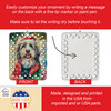 Bearded Collie Christmas Porcelain Ornament DAC3352 product image at NuMercy 3