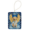 Yellow Chocolate Labrador Retriever My Angel Porcelain Christmas Ornament product image at NuMercy