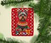 Yorkshire Terrier Holiday Christmas Porcelain Ornament DAC3176 product image at NuMercy 2