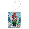 Boston Terrier Christmas Porcelain Ornament DAC3382 product image at NuMercy