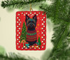 Black Cairn Terrier Holiday Christmas Porcelain Ornament product image at NuMercy 2