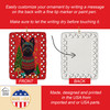 Black Cairn Terrier Holiday Christmas Porcelain Ornament product image at NuMercy 3