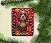 Petit Basset Griffon Vendeen Holiday Christmas Porcelain Ornament product image at NuMercy 2
