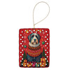 Bearded Collie Holiday Christmas Porcelain Ornament product image at NuMercy