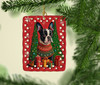 Boston Terrier Holiday Christmas Porcelain Ornament product image at NuMercy 2