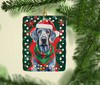 Weimaraner Christmas Porcelain Ornament DAC3677 product image at NuMercy 2