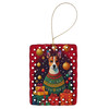 Basenji Holiday Christmas Porcelain Ornament product image at NuMercy