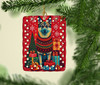Norwegian Elkhound Holiday Christmas Porcelain Ornament product image at NuMercy 2