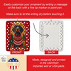 German Wirehaired Pointer Holiday Christmas Porcelain Ornament product image at NuMercy 3