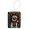 Pug Christmas Porcelain Ornament DAC3593 product image at NuMercy