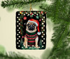 Pug Christmas Porcelain Ornament DAC3593 product image at NuMercy 2